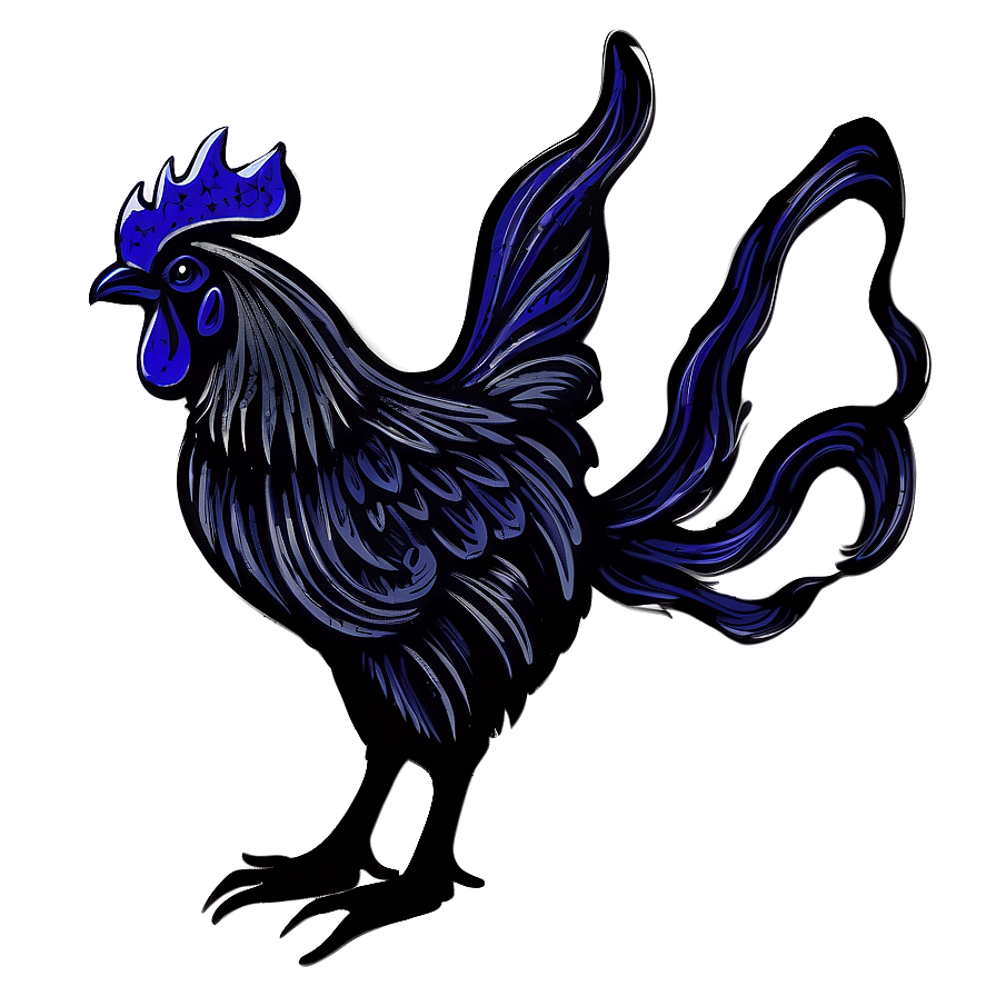 Hand-drawn Rooster Png Fgx