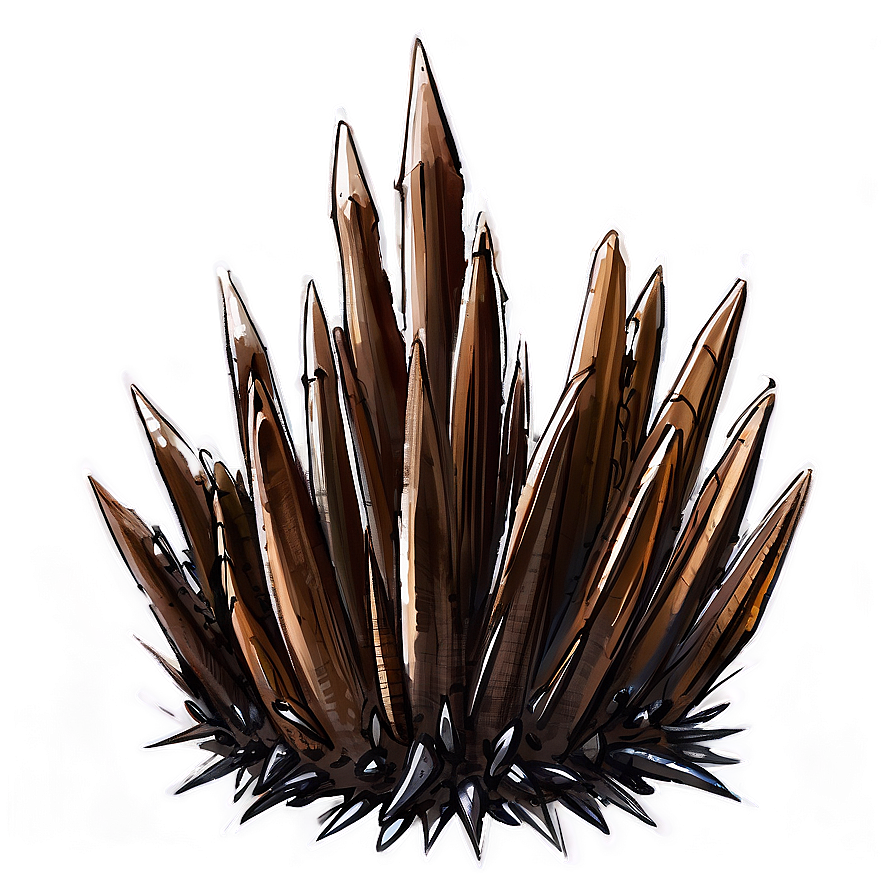 Hand-drawn Spikes Sketch Png Fvq44