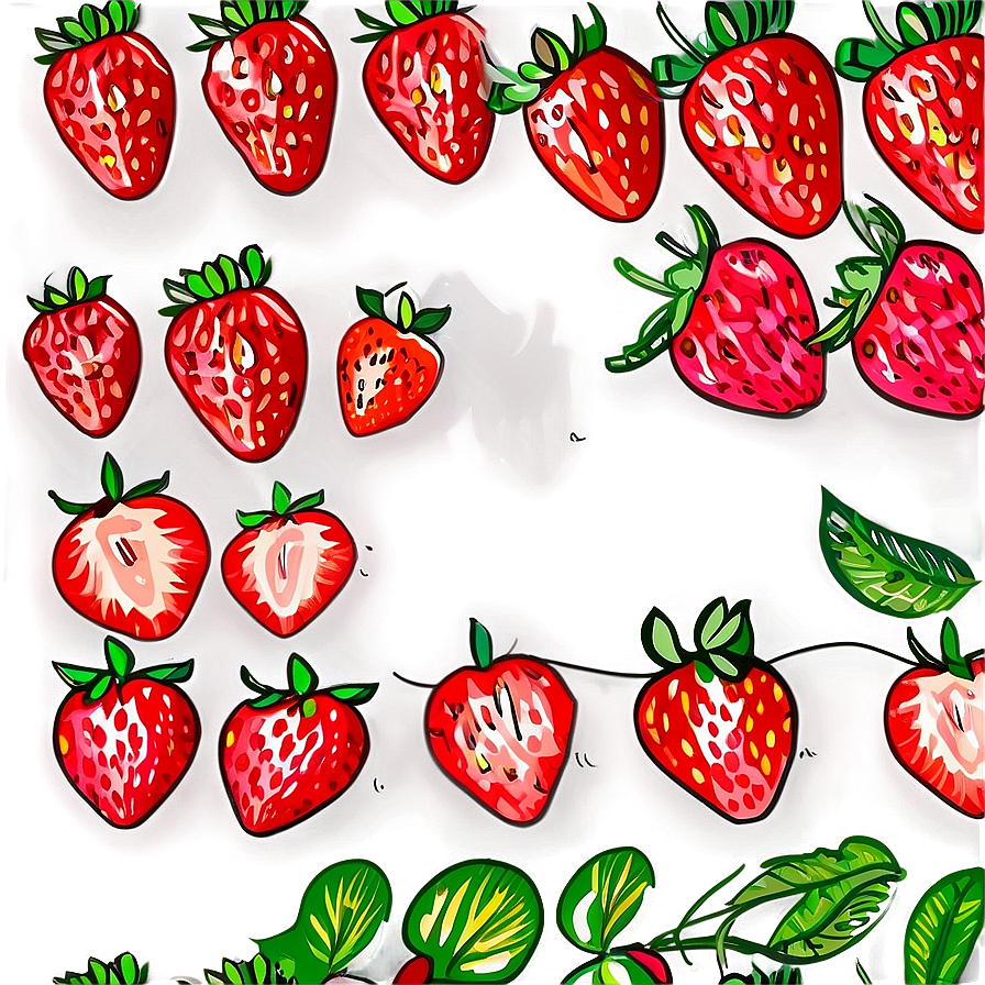 Hand Drawn Strawberry Png 42