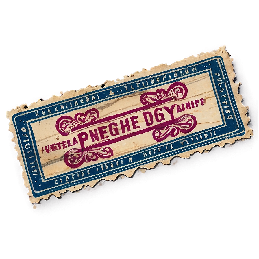 Hand-drawn Vintage Stamp Png Vbp