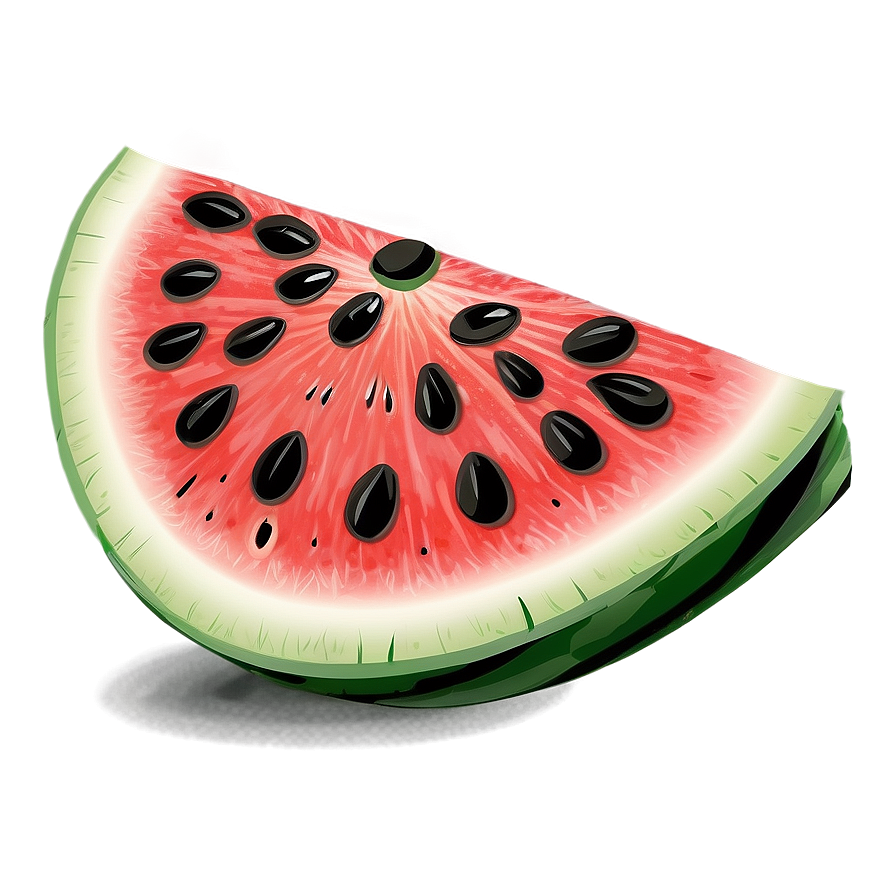 Hand-drawn Watermelon Slice Png 18