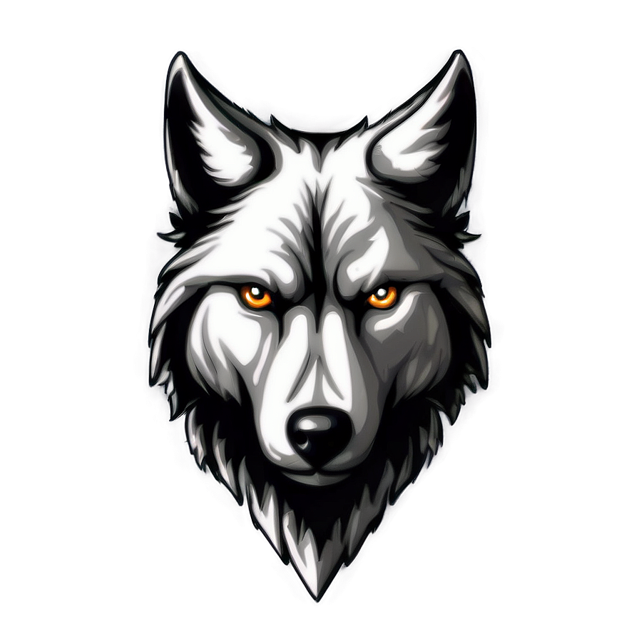 Hand-drawn Wolf Head Picture Png Hyd