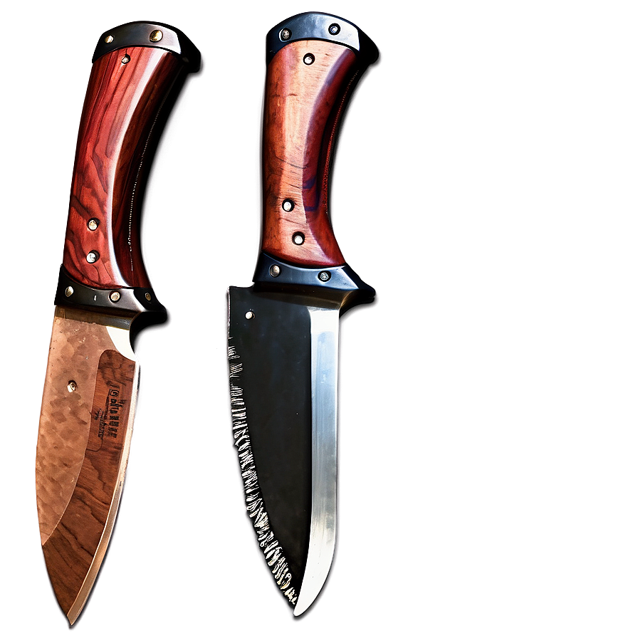 Hand Forged Butcher Knife Png 25