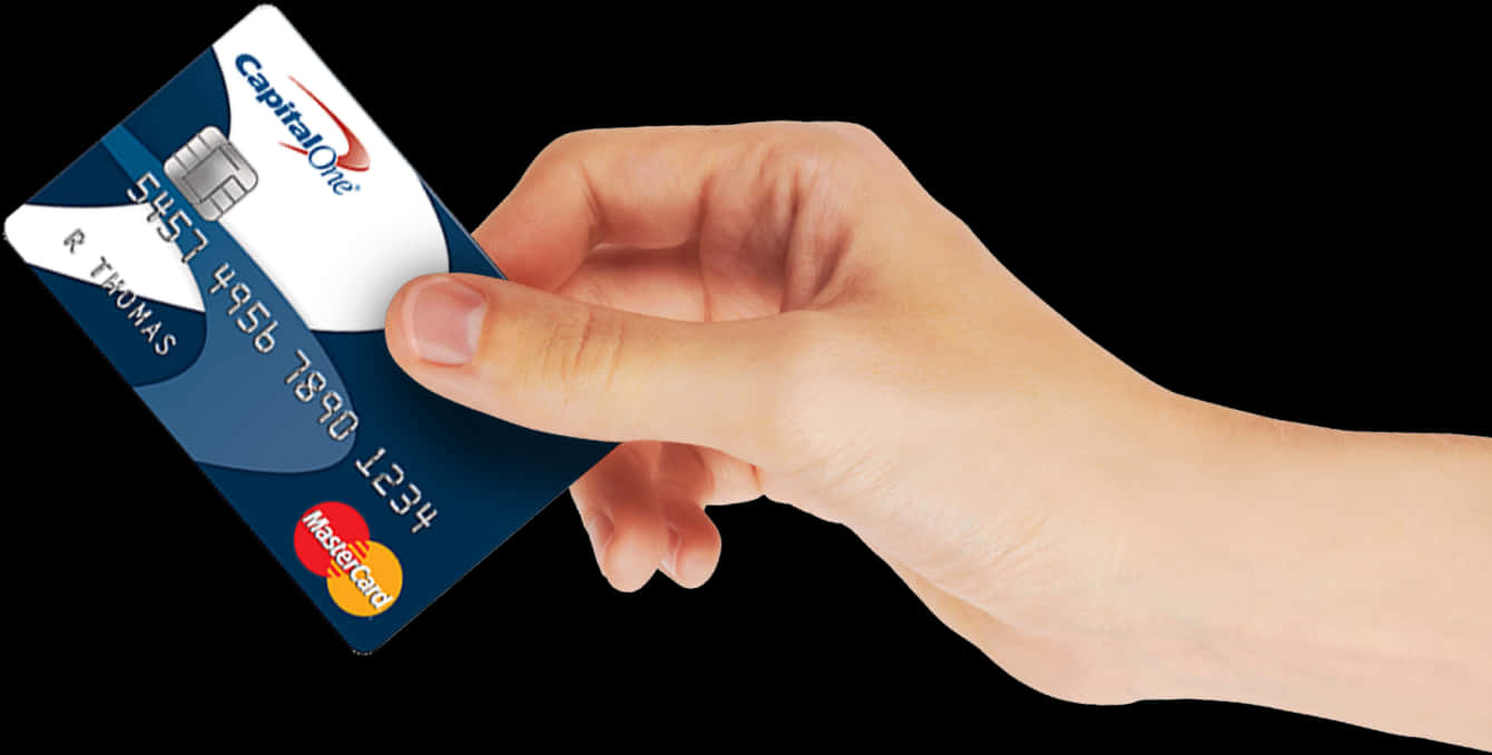 Hand Holding Credit Card