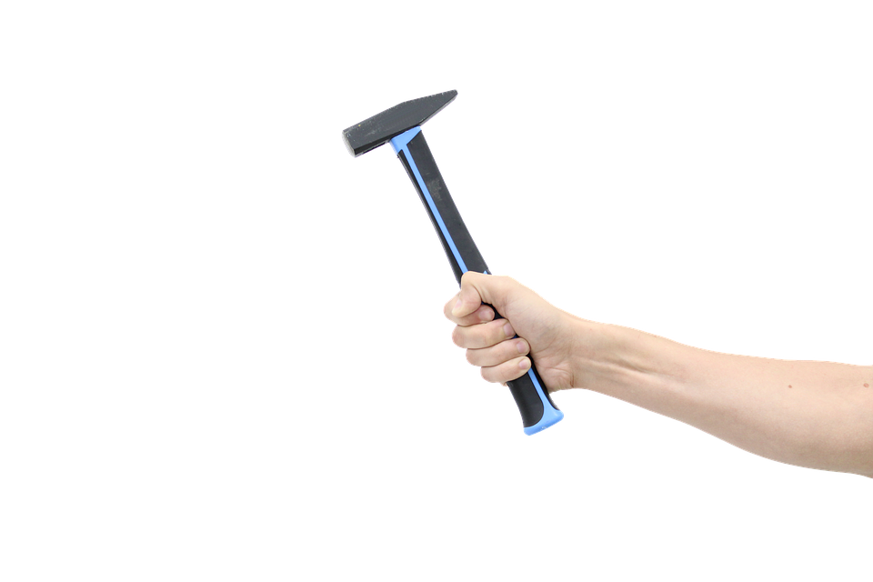 Hand Holding Hammer