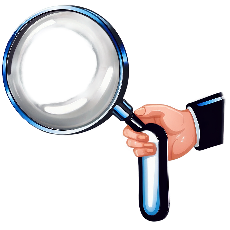Hand Holding Magnifying Glass Png Jox