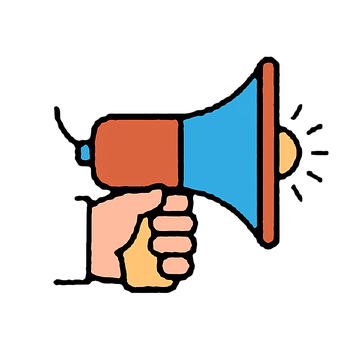 Hand Holding Megaphone Icon