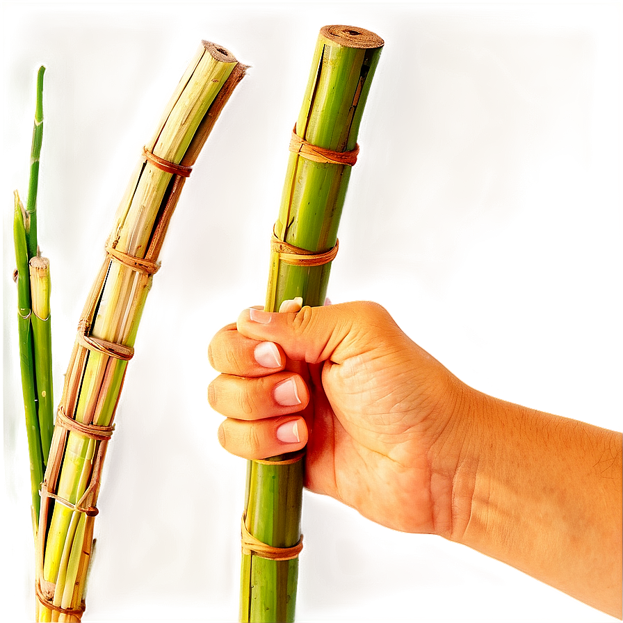 Hand Holding Sugarcane Stick Png Hxn