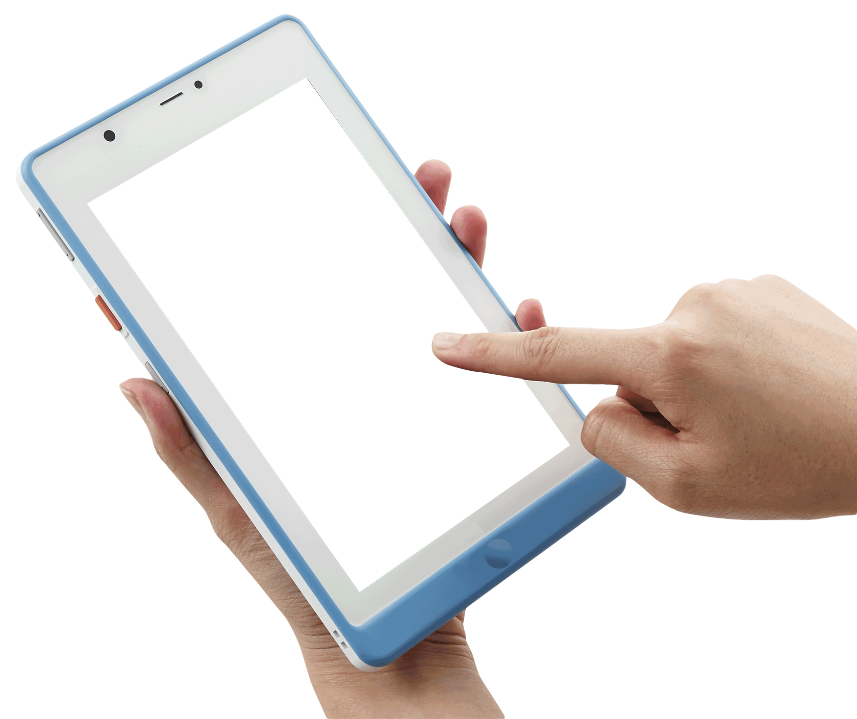 Hand Interactingwith Tablet Screen