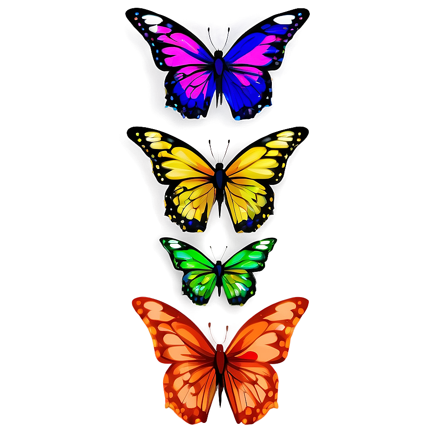 Hand Painted Butterfly Png Djs