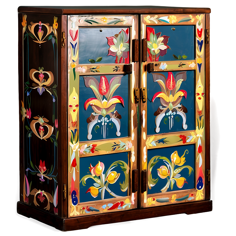 Hand Painted Cabinet Png Elu59