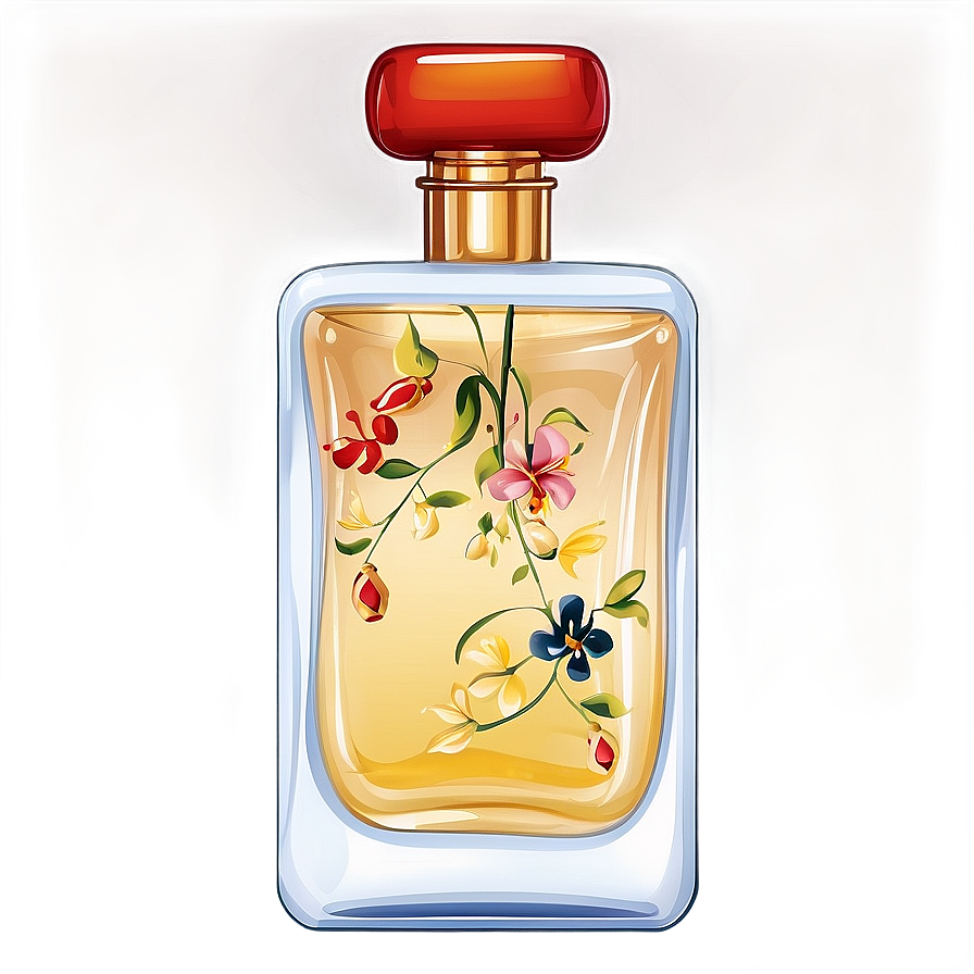 Hand-painted Perfume Bottle Png Xgw