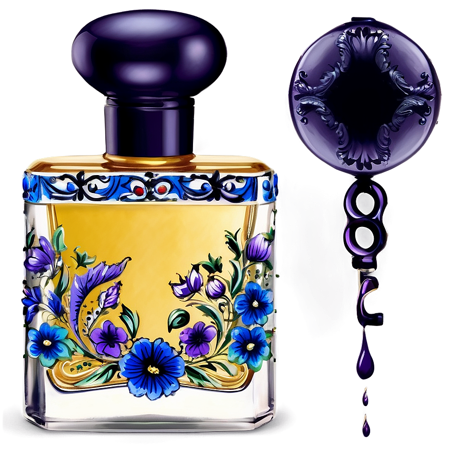 Hand-painted Perfume Bottle Png Ysw77