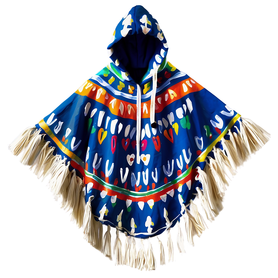 Hand-painted Poncho Art Png 35