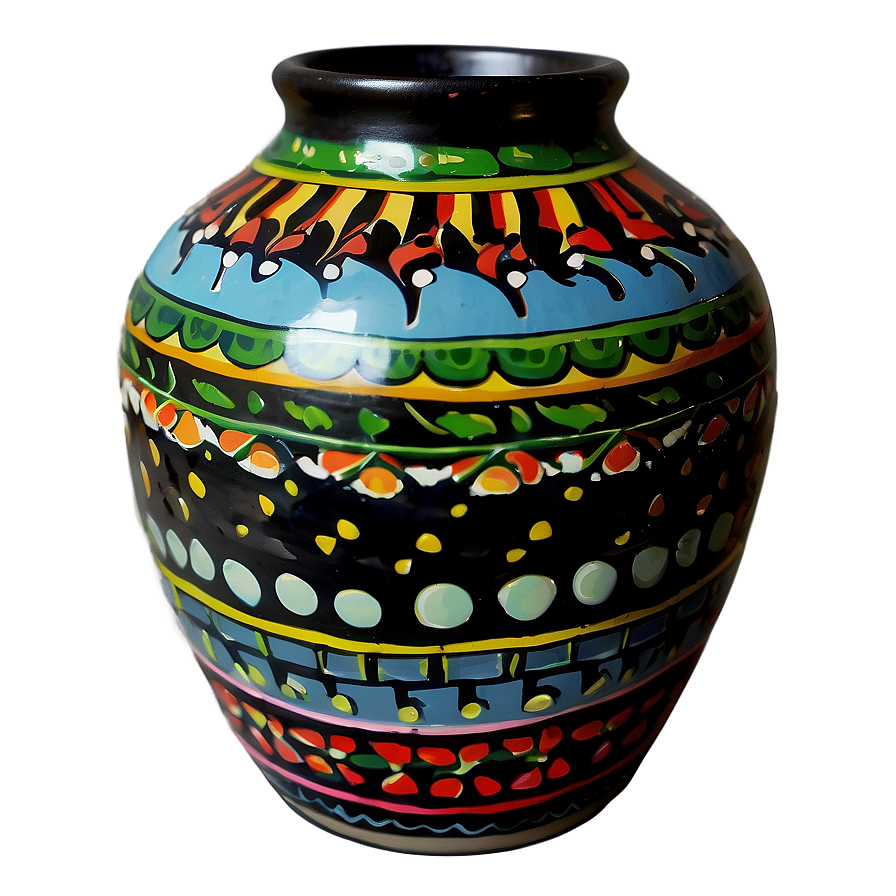 Hand-painted Pottery Png 06132024