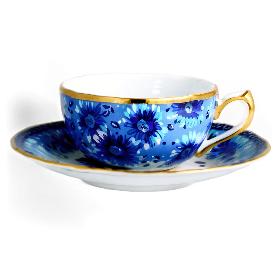 Hand Painted Tea Cup Png Rut