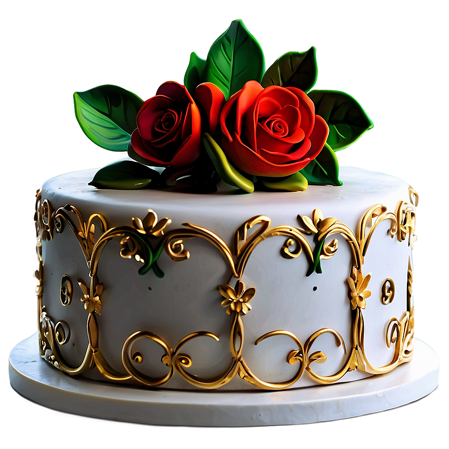 Hand-painted Wedding Cake Png Tvf