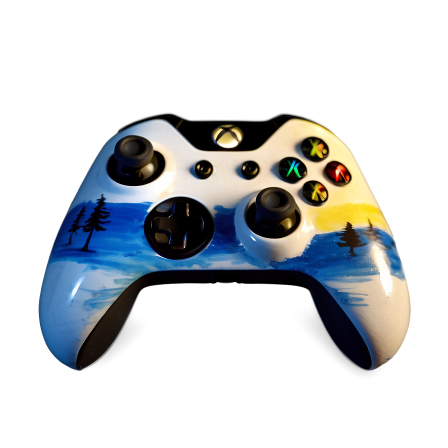 Hand Painted Xbox Controller Png Smm