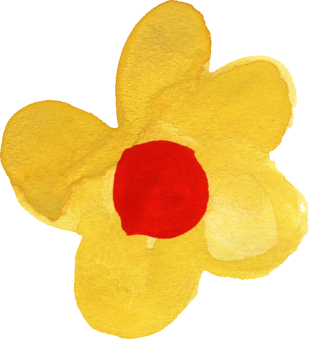 Hand Painted Yellow Flower Artwork