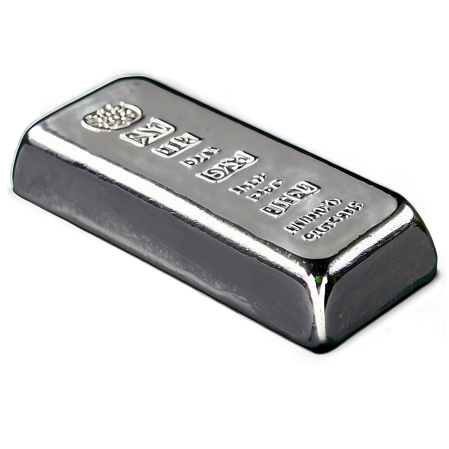 Hand Poured Silver Bar Png 06282024