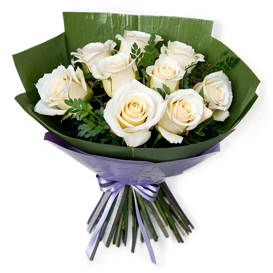 Hand-tied Roses Bouquet Png 58