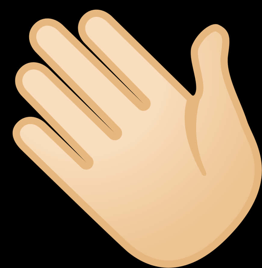 Hand Waving Gesture Graphic