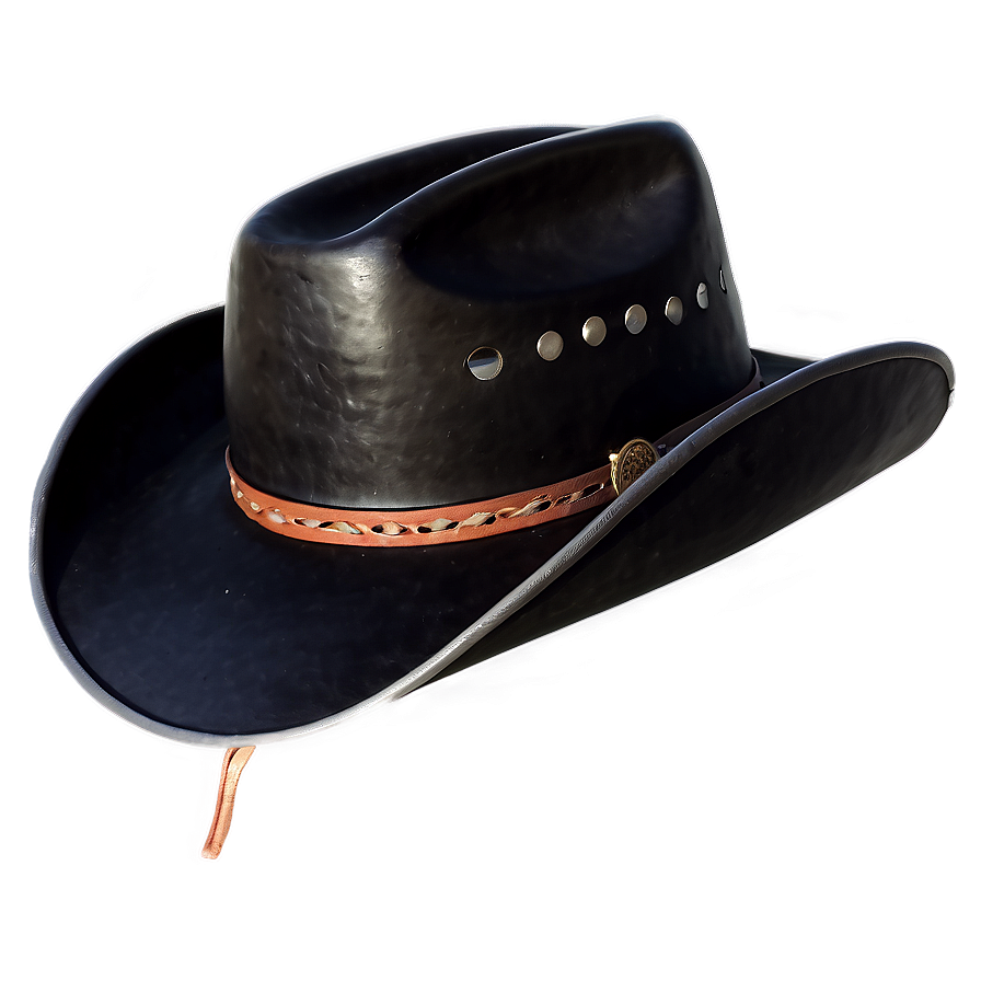 Handcrafted Black Cowboy Hat Png 62