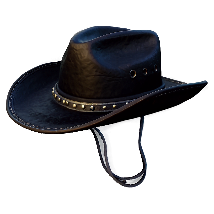 Handcrafted Black Cowboy Hat Png Trx