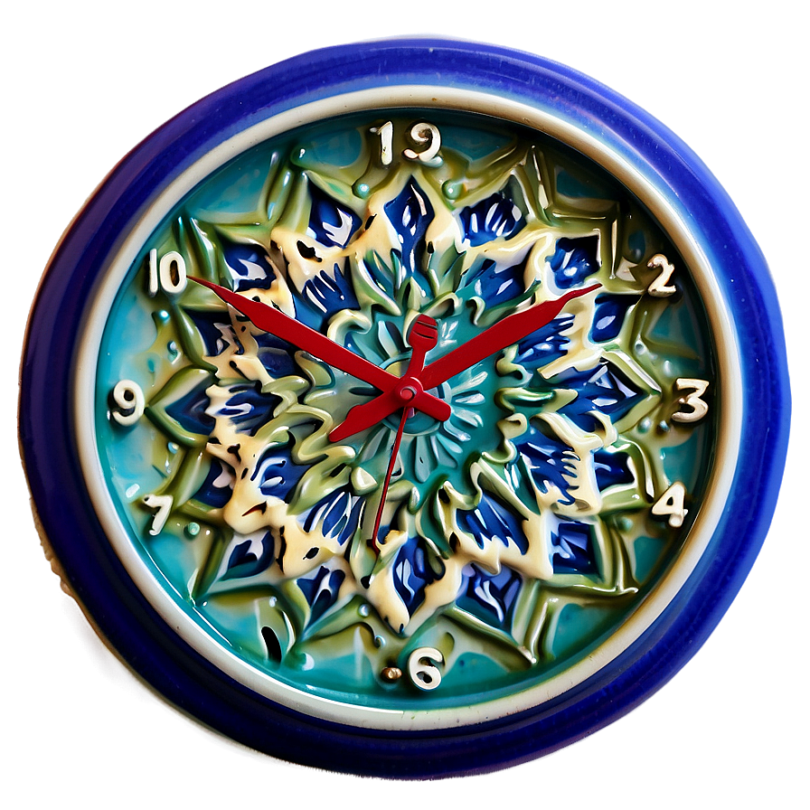 Handcrafted Ceramic Clock Png Iqs