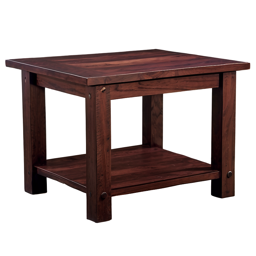 Handcrafted End Table Png 41