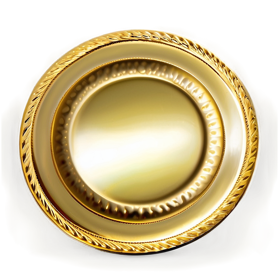 Handcrafted Gold Plate Png 92