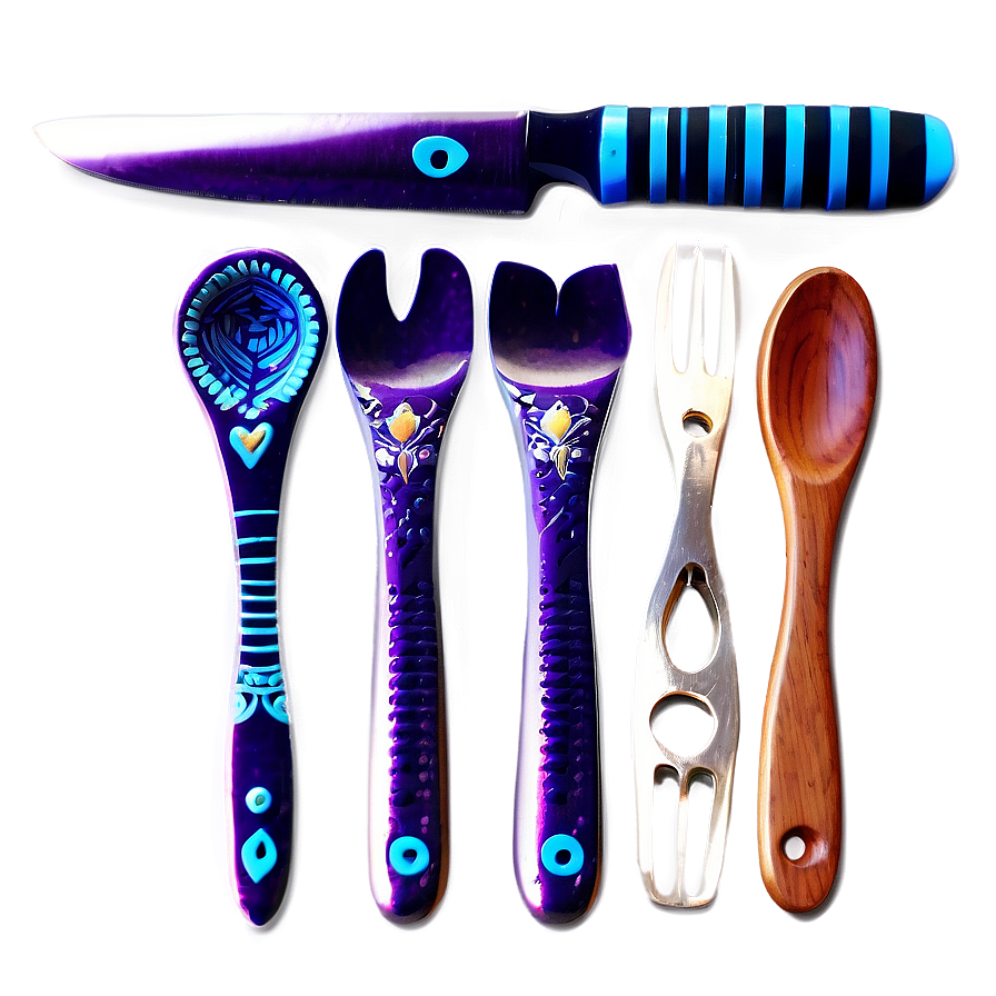 Handcrafted Utensils Design Png Qdr