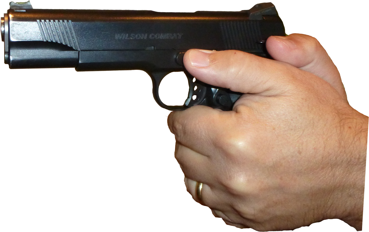 Handheld Pistol Ready Position