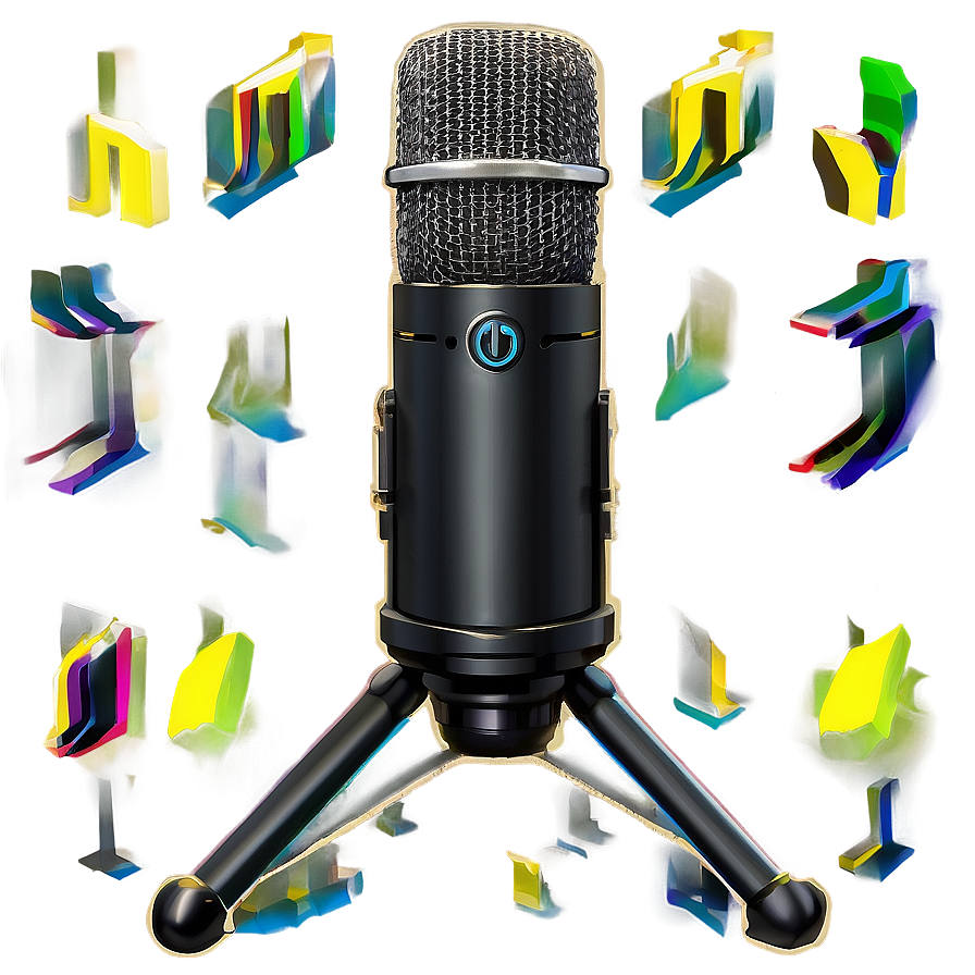 Handheld Podcast Microphone Png 3