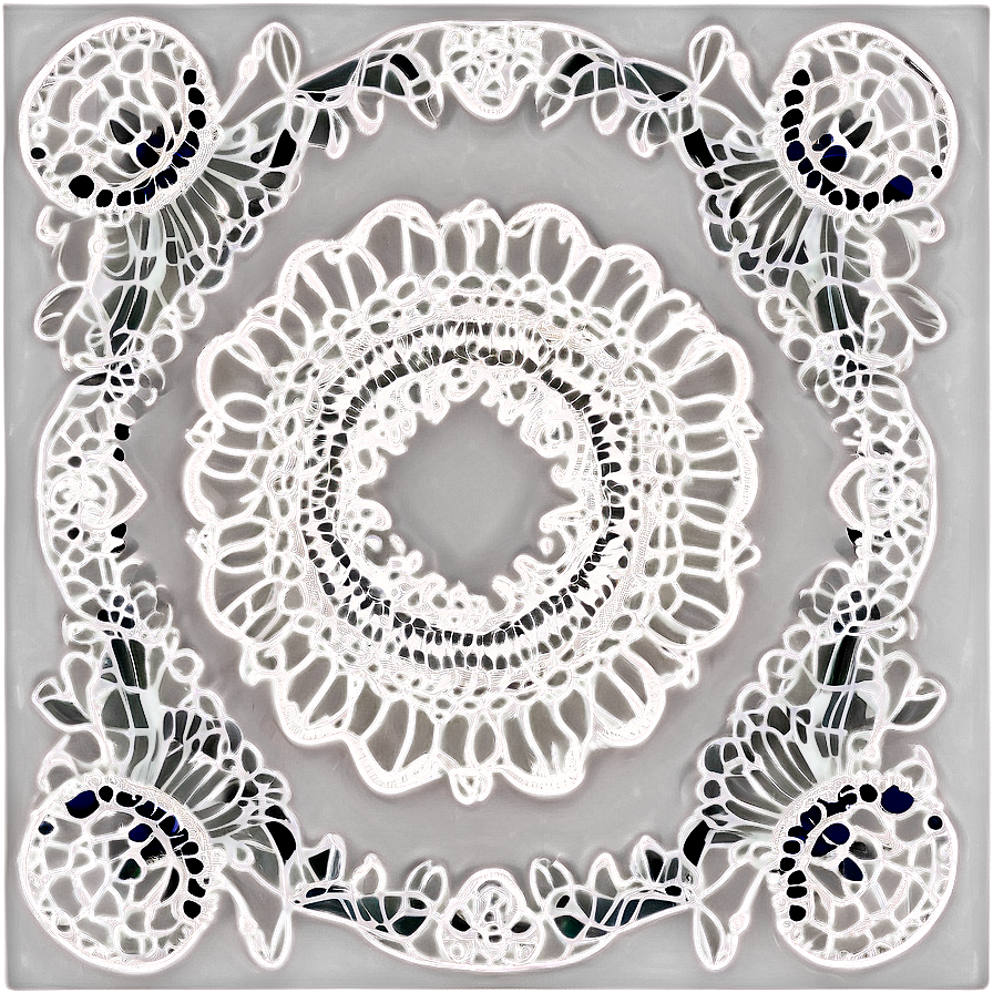 Handmade Lace Doily Png 22