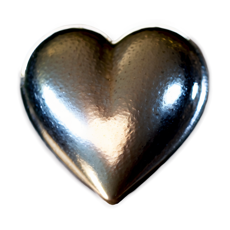 Handmade Silver Heart Png Lef