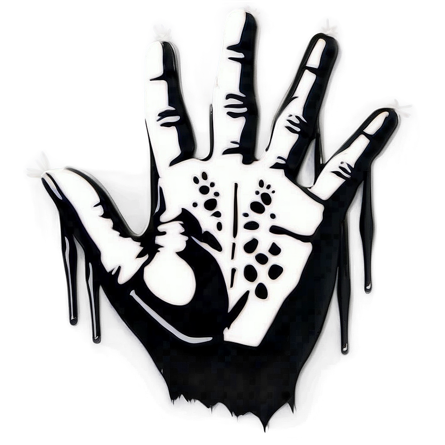 Handprint Graffiti Street Art Png Eqd