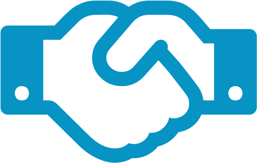 Handshake Icon Blue