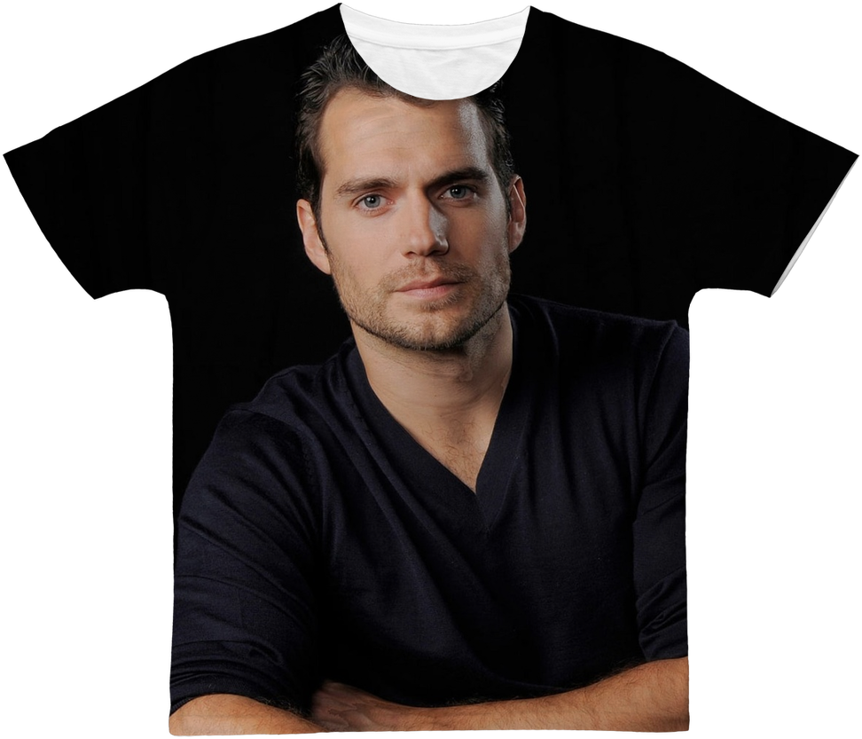 Handsome Manin Black T Shirt