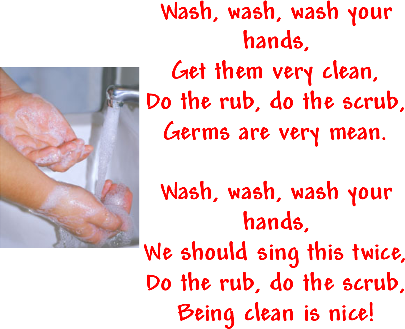 Handwashing Song Reminder