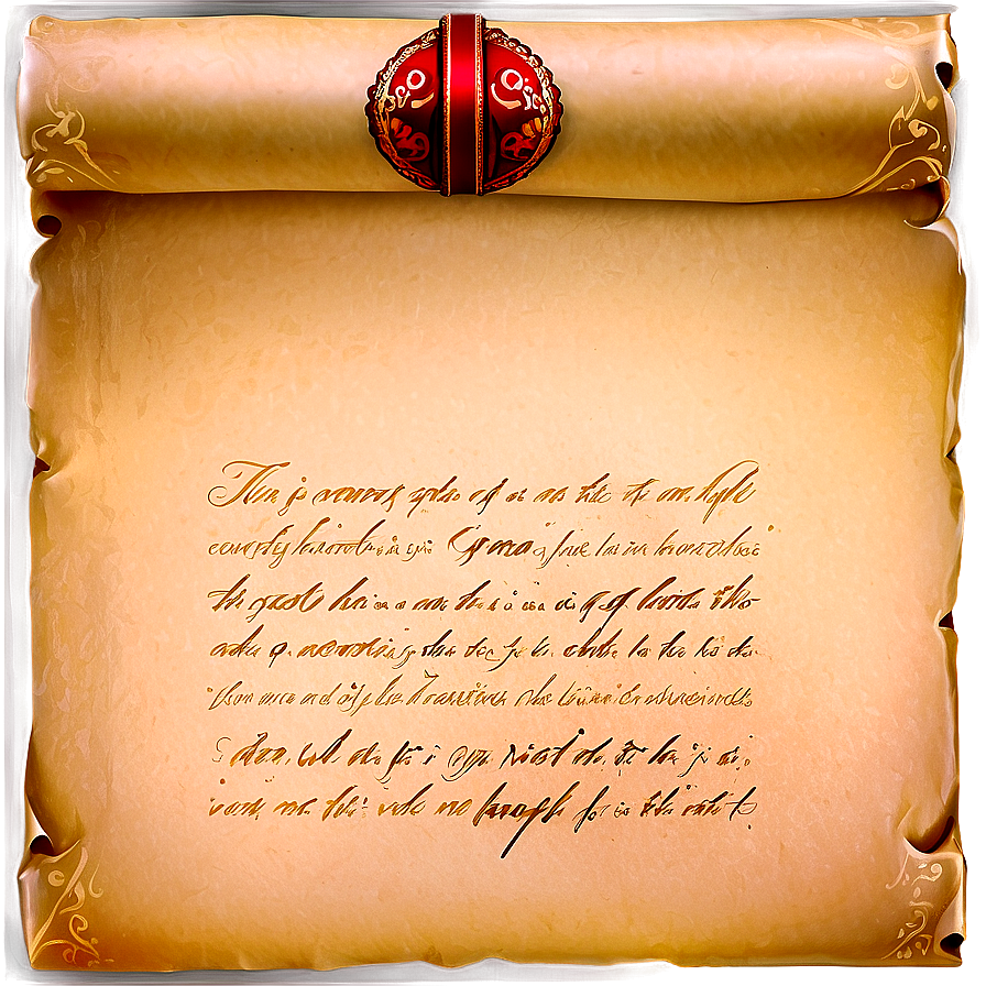 Handwritten Letter Scroll Png Nce48