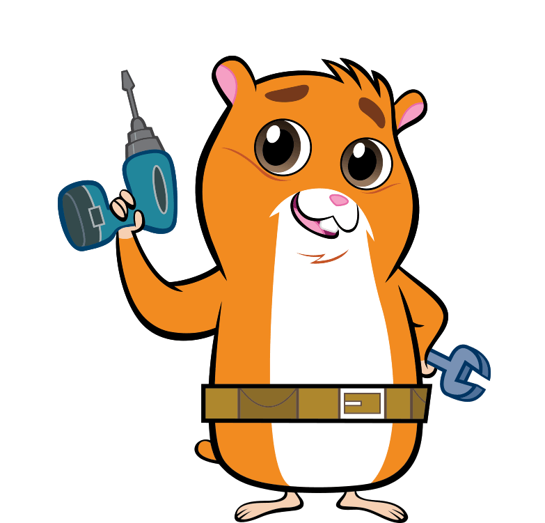 Handy Hamster_ Cartoon_ Character