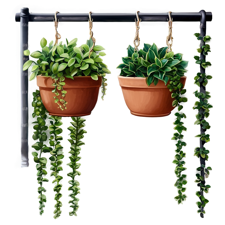 Hanging Plant Terrace Png Vxg24