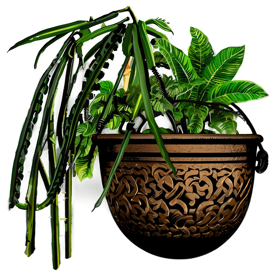 Hanging Potted Plants Images Png 12