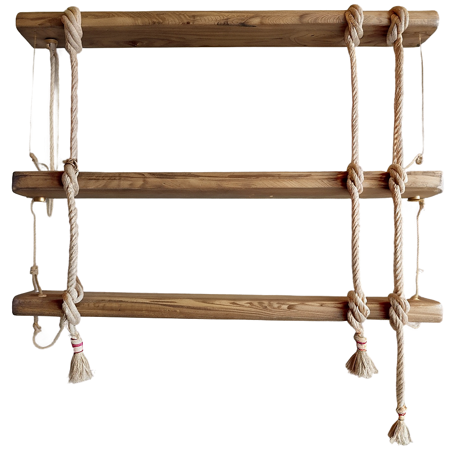 Hanging Rope Wall Shelf Png 06282024