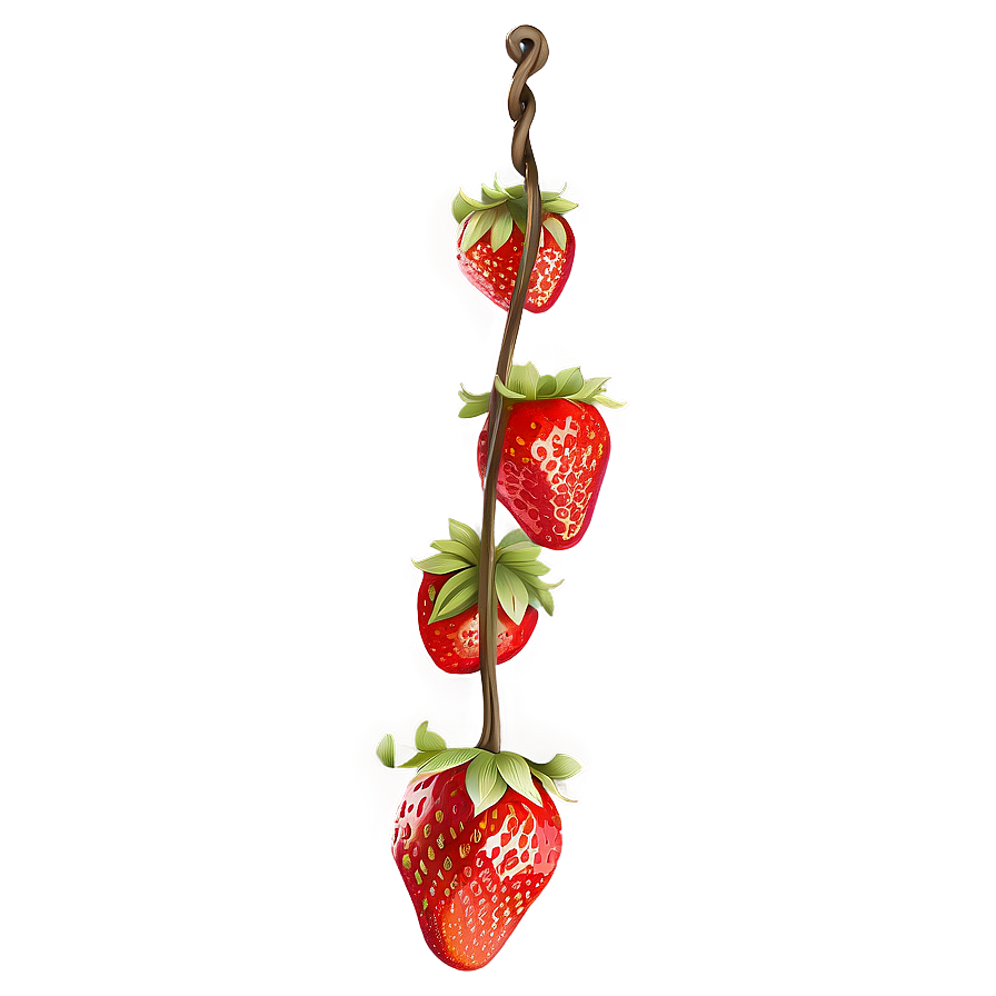 Hanging Strawberry Png 05042024