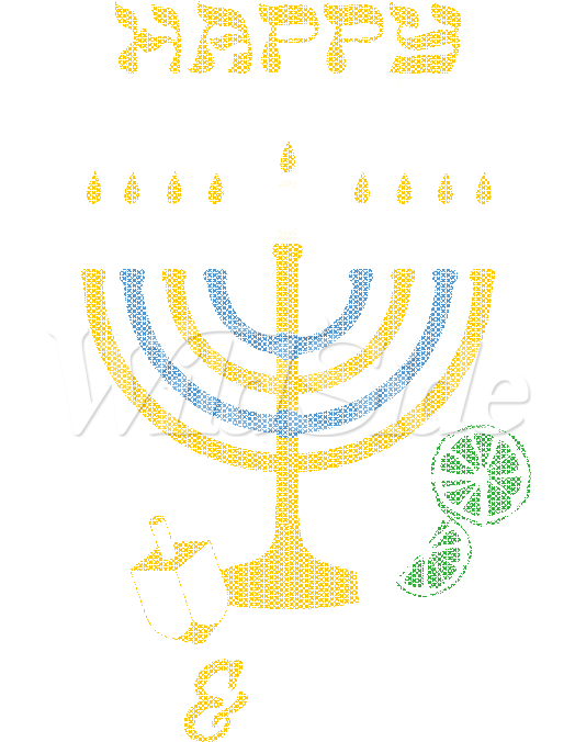 Hanukkah Ginand Tonic Themed Graphic