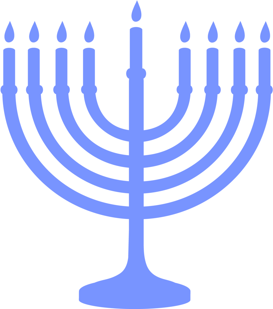 Hanukkah Menorah Graphic