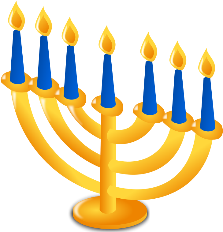 Hanukkah Menorah Illustration