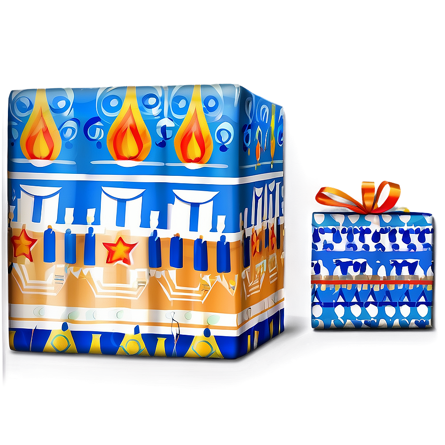 Hanukkah Wrapping Paper Png 06212024